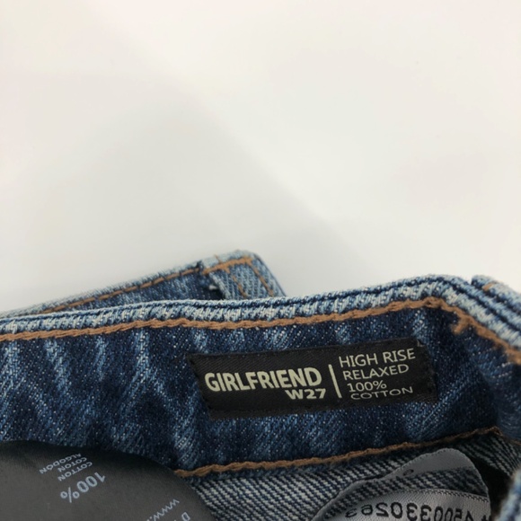 Buffalo David Bitton Womens Girlfriend Jeans Sz 27 High Rise Relaxed Rhinestones - Picture 3 of 15